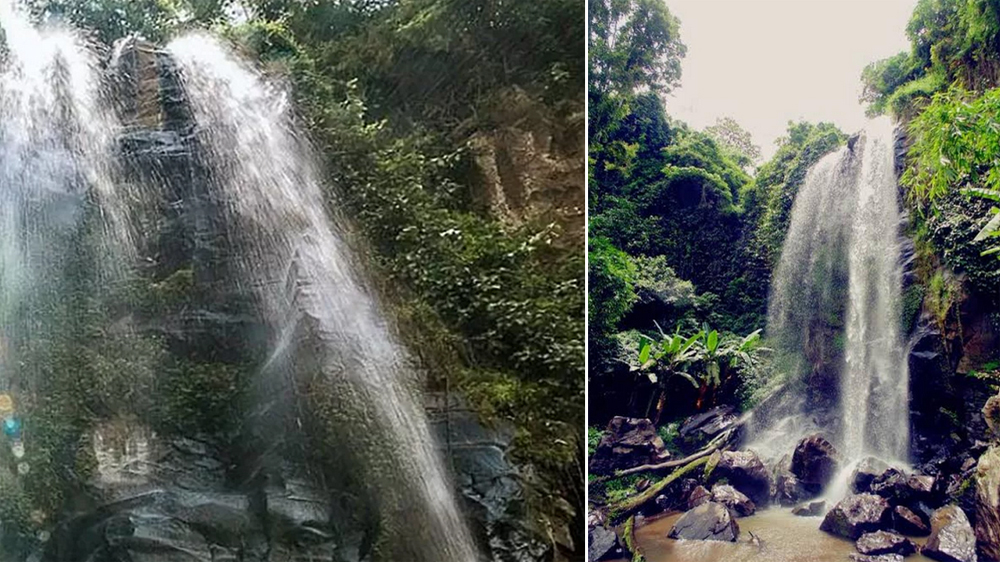 Air Terjun Polo Agung Bondowoso yang berada di Lereng Sumberwringin.
