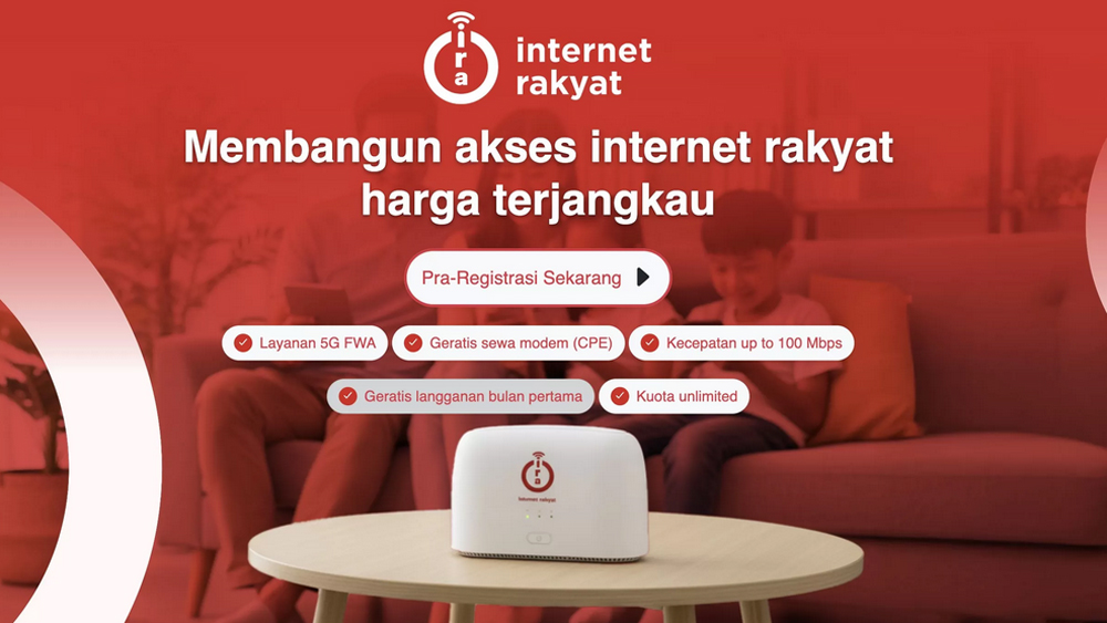Tangkapan layer laman web Internet Rakyat.