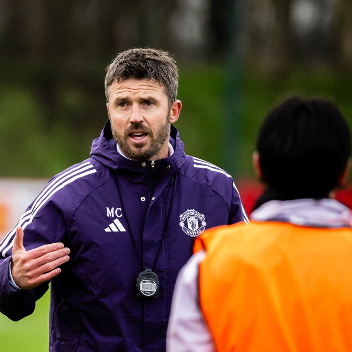 UJIAN PERDANA: Michael Carrick akan memimpin skuad Setan Merah hadapi Manchester City