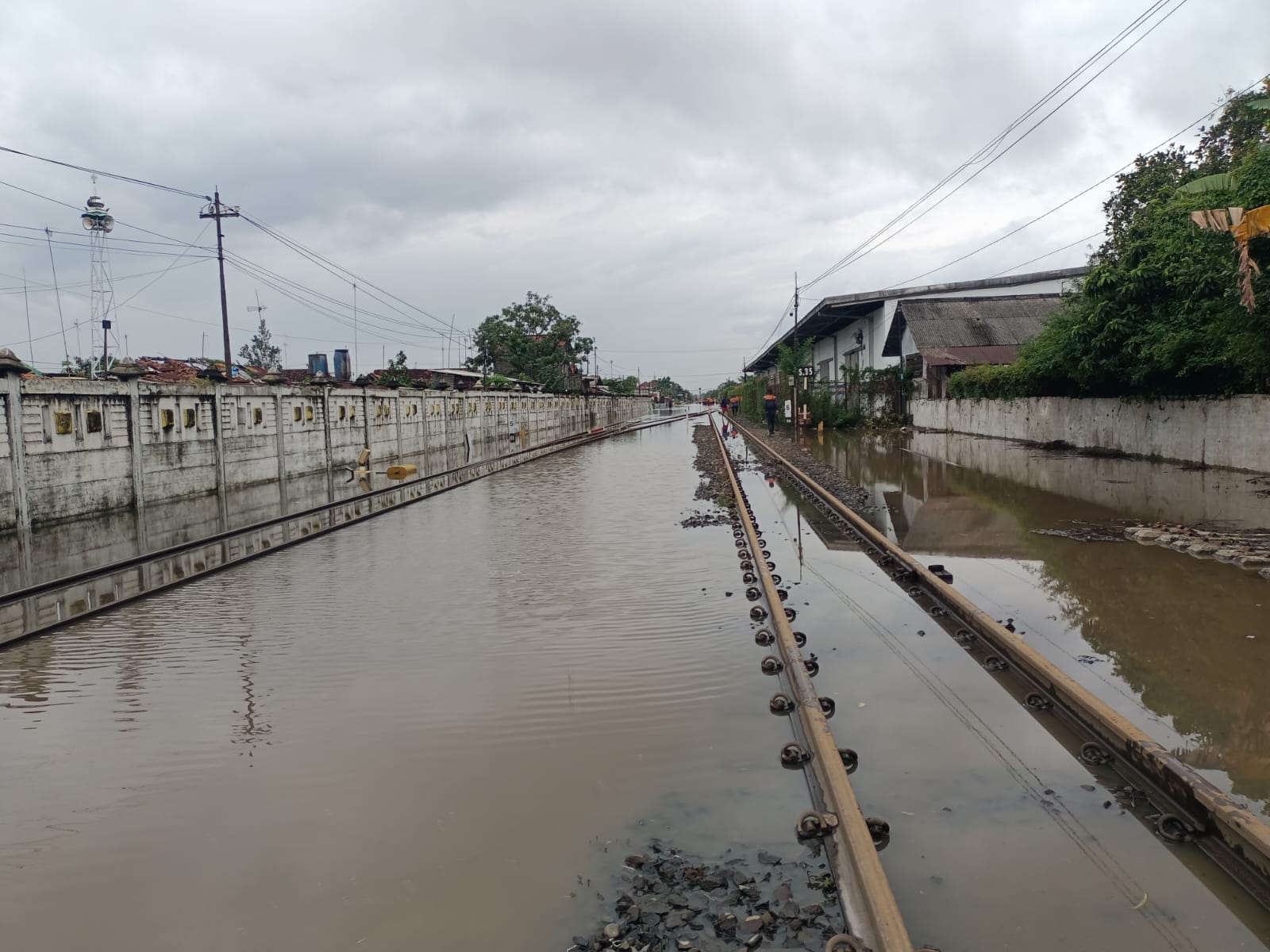 Sejumlah kereta api Daop 4 Semarang dibatalkan akibat genangan air di jalur Pekalongan-Sragi.