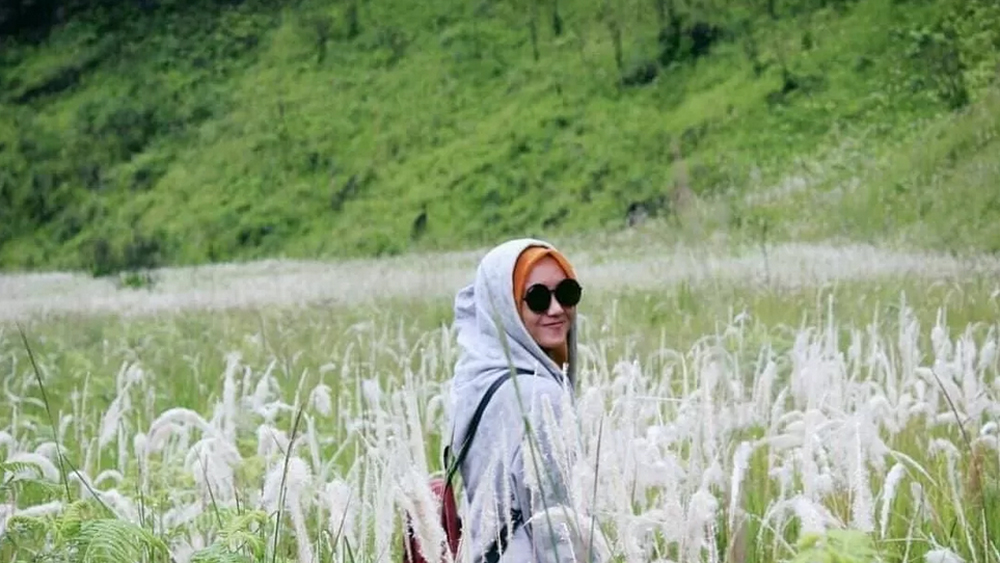 Kawah Ilalang di lereng Gunung Ijen Bondowoso.