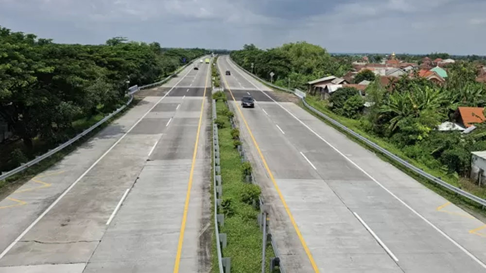 Ilustrasi pembangunan exit tol baru di Kesamben, Jombang.