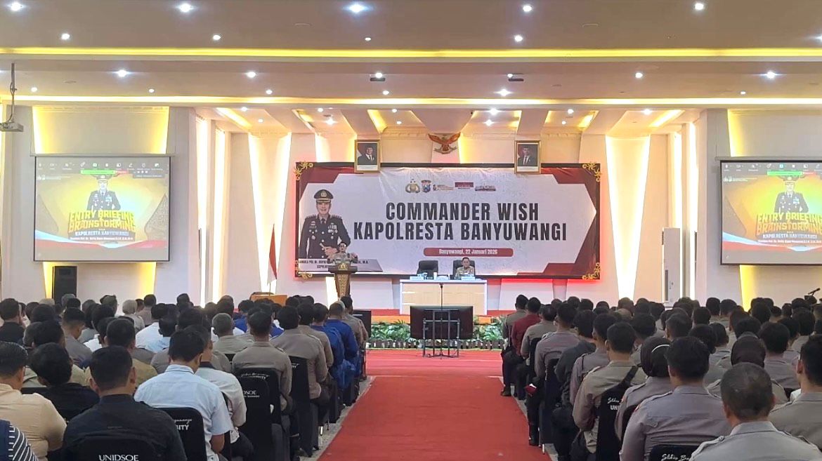 Kapolresta Banyuwangi pimpin Commander Wish.