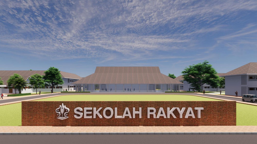 Maket gedung Sekolah Rakyat permanen berstandar internasional di Banyuwangi