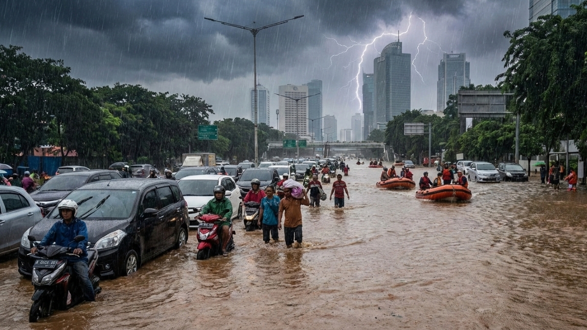 Waspada cuaca ekstrem 24 Januari 2026.
