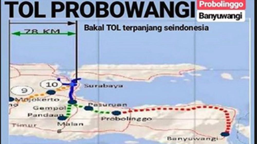Tol Prosiwangi Situbondo&ndash;Banyuwangi belum dibangun. Tahap 2 masih perencanaan, pembebasan lahan belum jalan, lintasi TN Baluran.