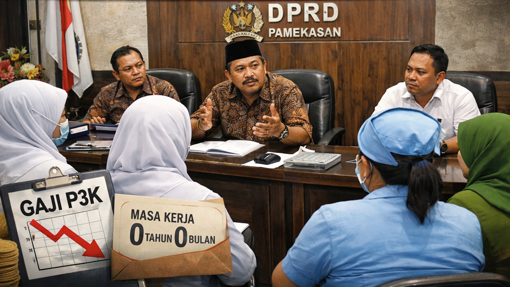 ILUSTRASI: Gaji bidan dan perawat di Pamekasan turun drastis usai diangkat P3K paruh waktu. Mereka mengadu ke DPRD soal upah dan masa kerja.