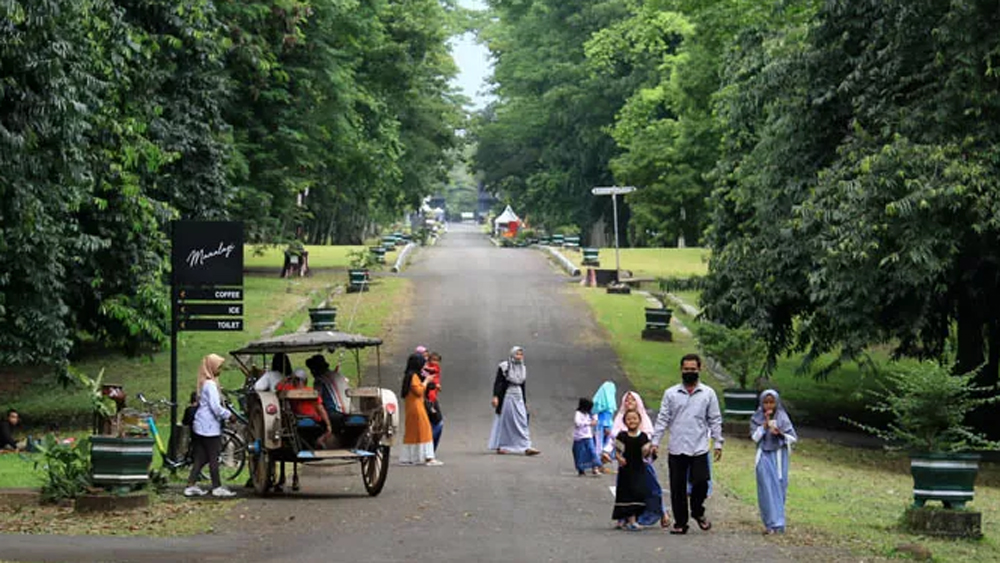 Suasana di Kebun Raya Purwodadi Pasuruan.