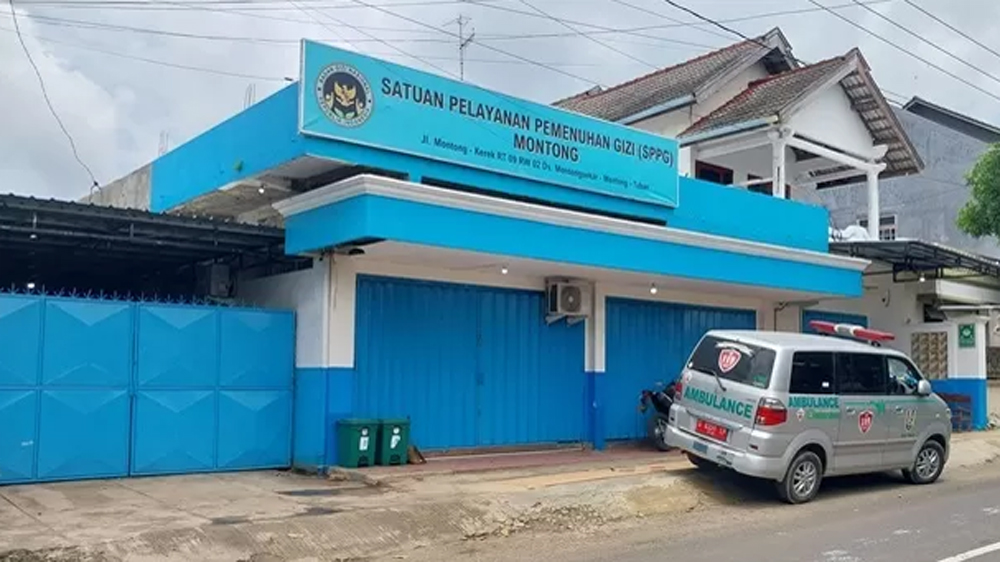 SPPG Montong di Desa Montongsekar, Kecamatan Montong, Tuban, tanpa aktivitas setelah MBG yang didistribusikan diduga meracuni siswa.