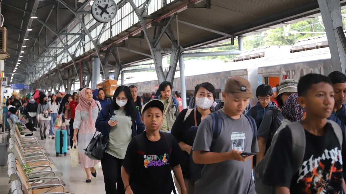 Pemesanan tiket kereta api Lebaran 2026 masih tersedia.