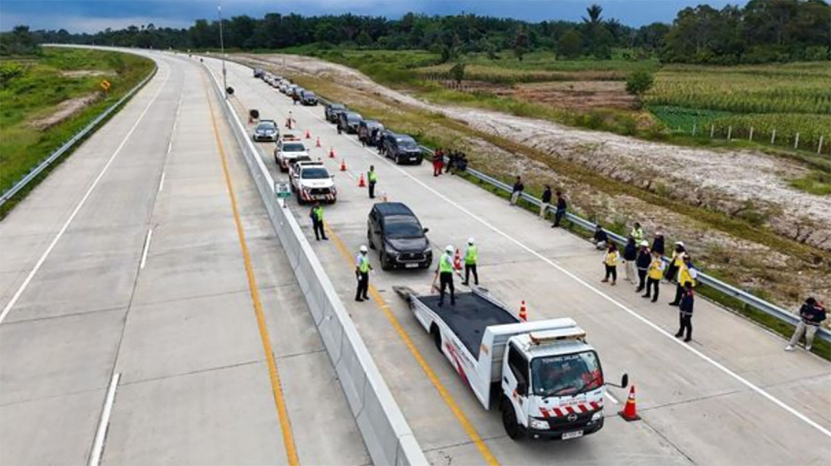 Ruas Tol Sinaksak-Simpang Panei di Sumatra Utara sudah dibuka.