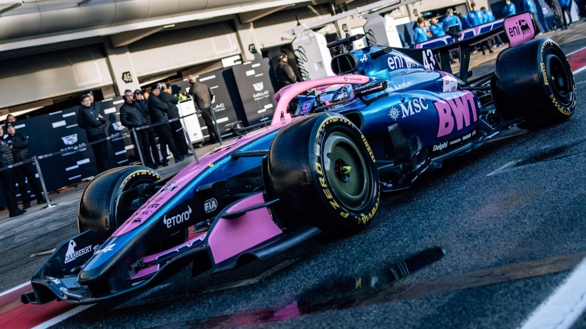 Alpine menutup tes pramusim F1 di Barcelona.