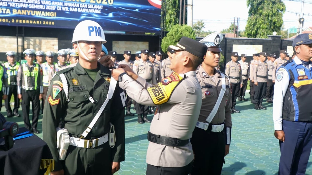 Polresta Banyuwangi gelar Apel Operasi Keselamatan Semeru 2026.
