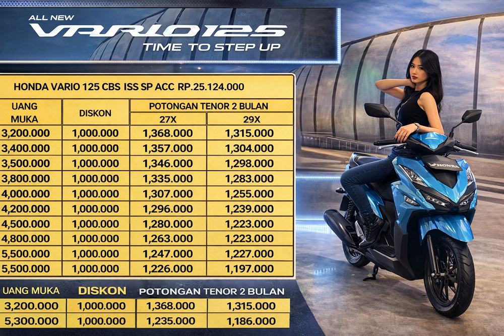 Ilustrasi cicilan kredit Honda Vario 125 2026.