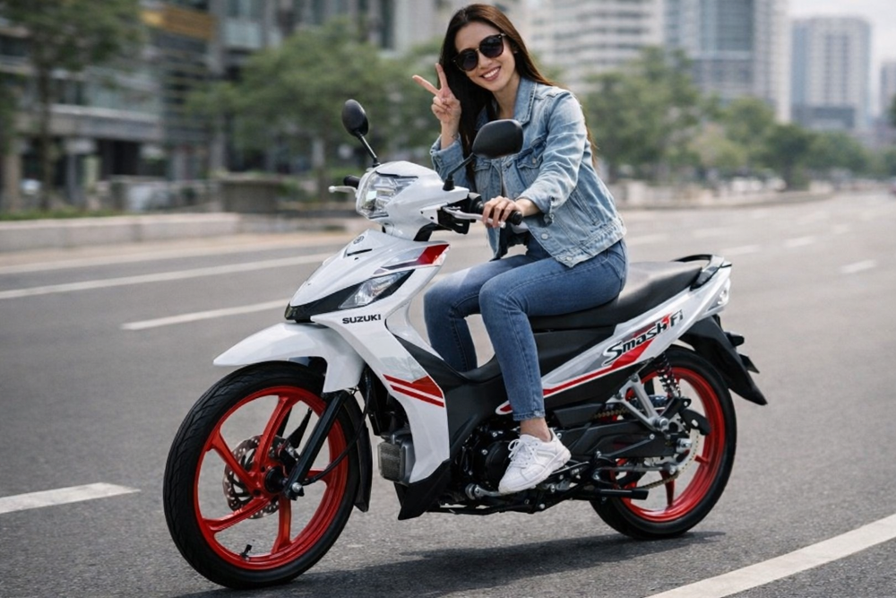 Suzuki Smash 115 model 2026 resmi dirilis. Motor bebek legendaris ini hadir lebih modern dengan LED, injeksi irit BBM, dan harga terjangkau.