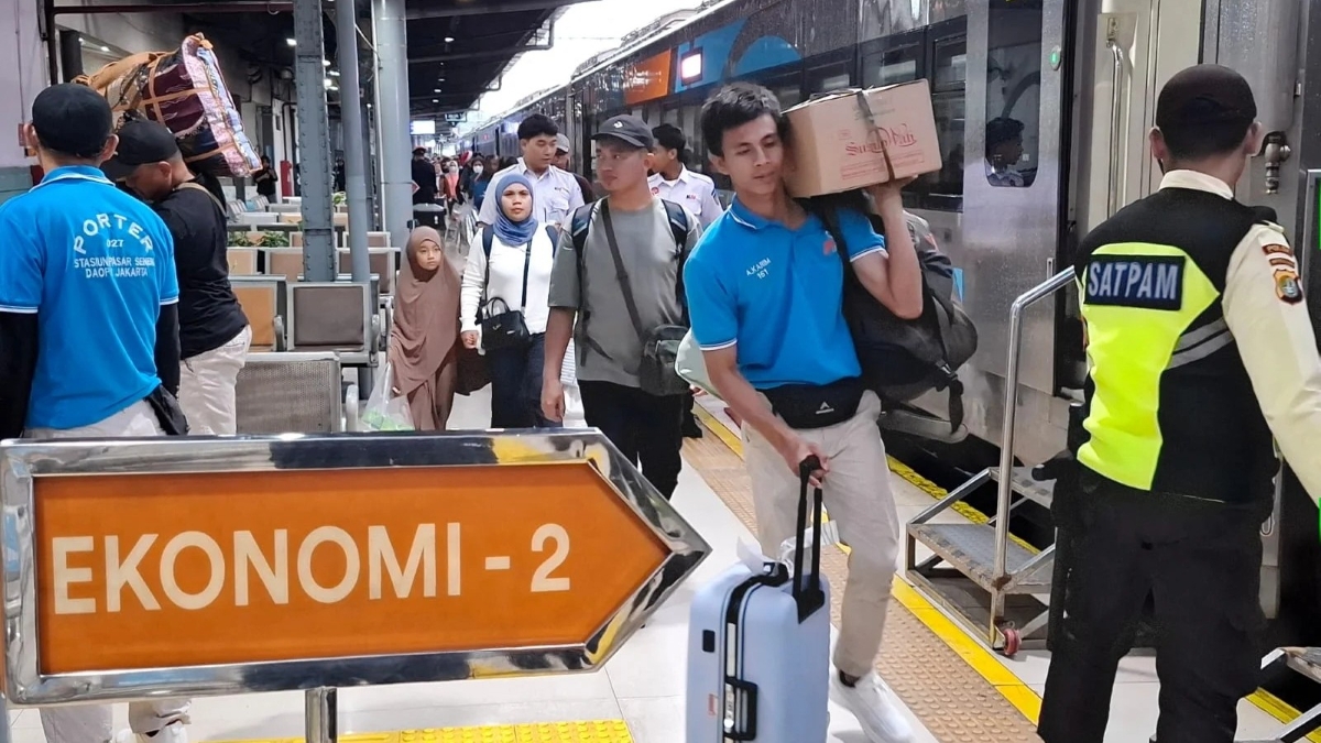 178.897 tiket kereta api Lebaran 2026 dari Jakarta terjual.
