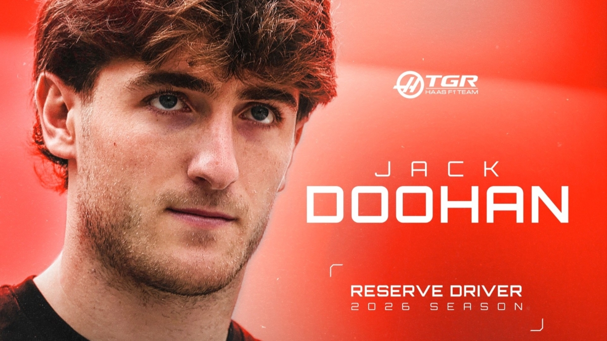 Haas resmi merekrut Jack Doohan sebagai pembalap cadangan Formula 1 musim 2026.