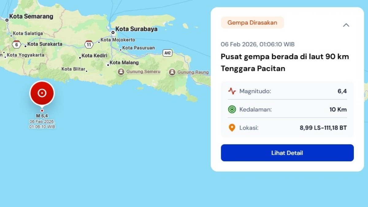Korban luka gempa Pacitan magnitudo 6,4 di Bantul bertambah jadi 15 orang.