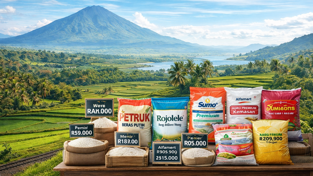 ILUSTRASI: Harga beras terbaru Februari 2026 bervariasi. Beras premium Rp14.000&ndash;Rp17.000 per kg, medium Rp12.000&ndash;Rp13.500. Cek daftar lengkapnya.