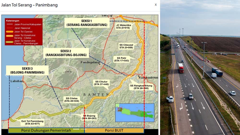 Tol Serang&ndash;Panimbang terus dikebut. Seksi 2 tembus progres 96,78 persen dan ditargetkan fungsional saat mudik Lebaran 2026.