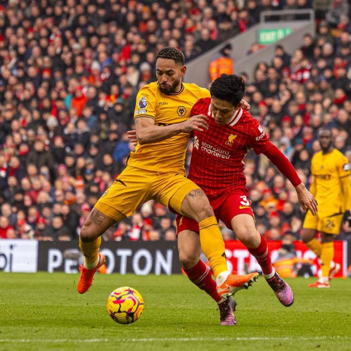 CEDERA PARAH: Wataru Endo kembali alami cedera saat Liverpool hadapi tuan rumah Sunderland (Liverpool)