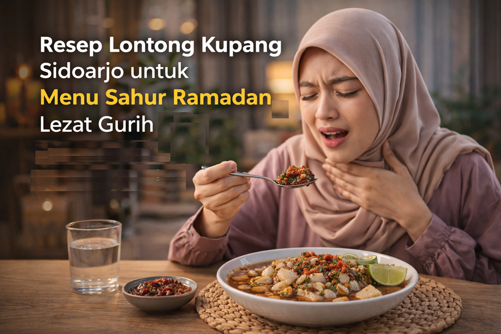 Resep lontong kupang khas Sidoarjo cocok untuk menu sahur Ramadan. Gurih nikmat, tapi wajib waspada alergi dan kandungan kerang kecil.