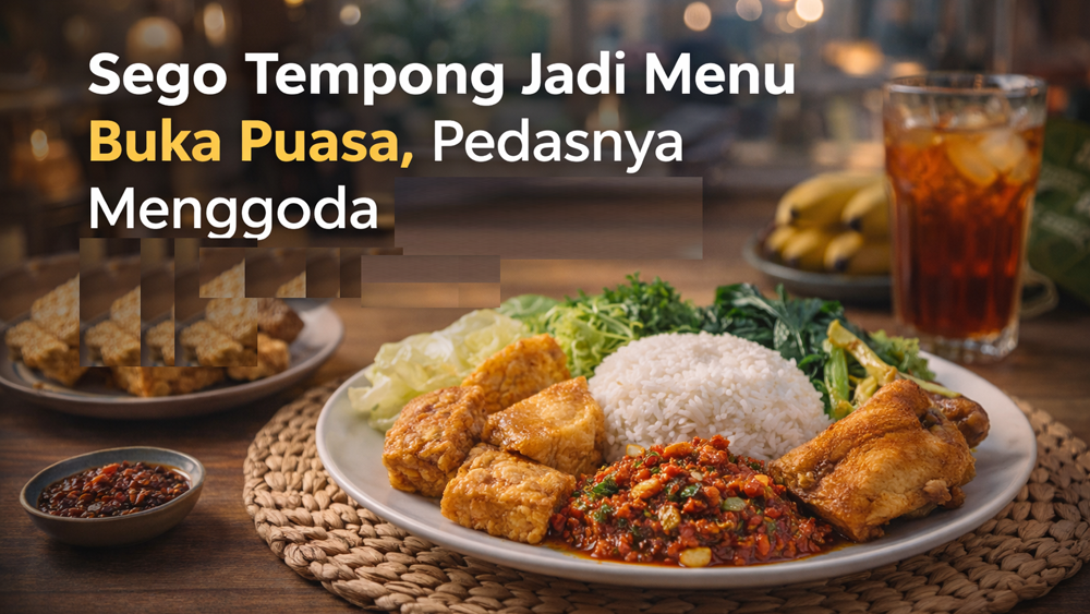 Sego tempong khas Banyuwangi ramai jadi menu buka puasa.