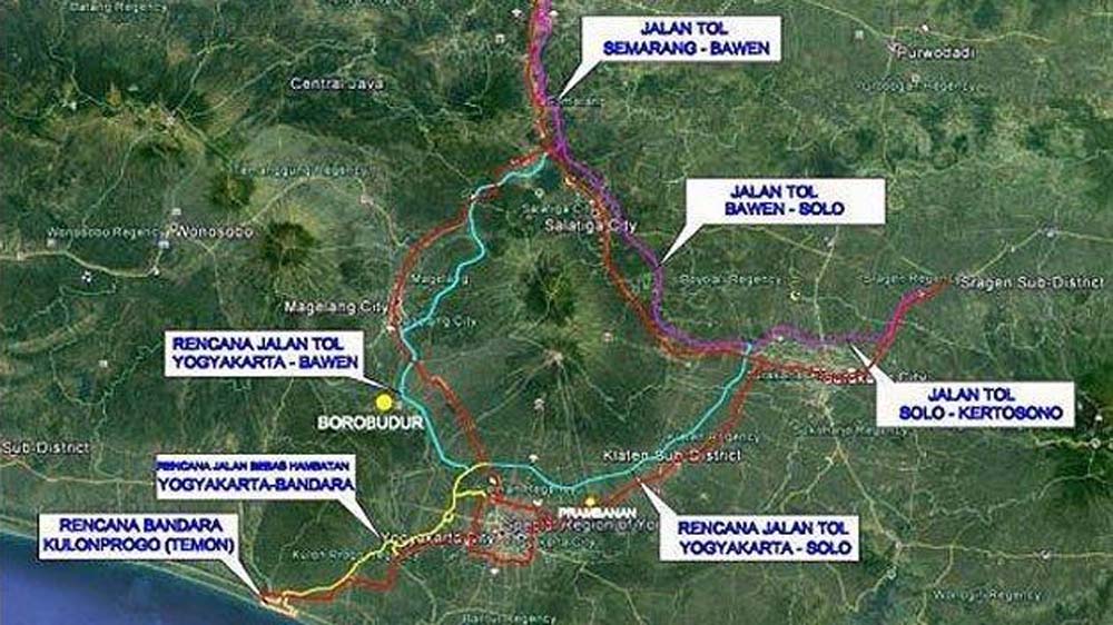 Tol akses Bandara Kulonprogo masuk studi kelayakan. Tol Bawen&ndash;Yogya dan Solo&ndash;Yogya disiapkan terintegrasi Candi Borobudur.