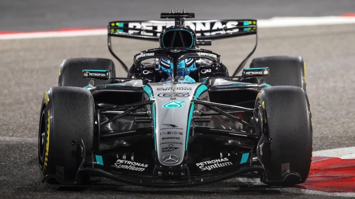 Russell tercepat di tes pramusim F1 2026 Bahrain.
