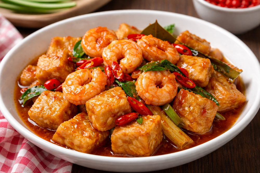 Resep tahu udang pedas manis, menu hits buka puasa dan sahur Ramadan yang praktis, gurih, dan lezat. Cocok jadi andalan keluarga.