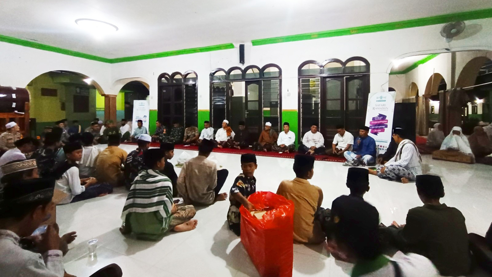 Forpimka Muncar menggelar safari Ramadan sekaligus sosialisasi kewaspadaan bencana dan keamanan lingkungan di Desa Tambakreko, Kecamatan Muncar pada Minggu (22/2).