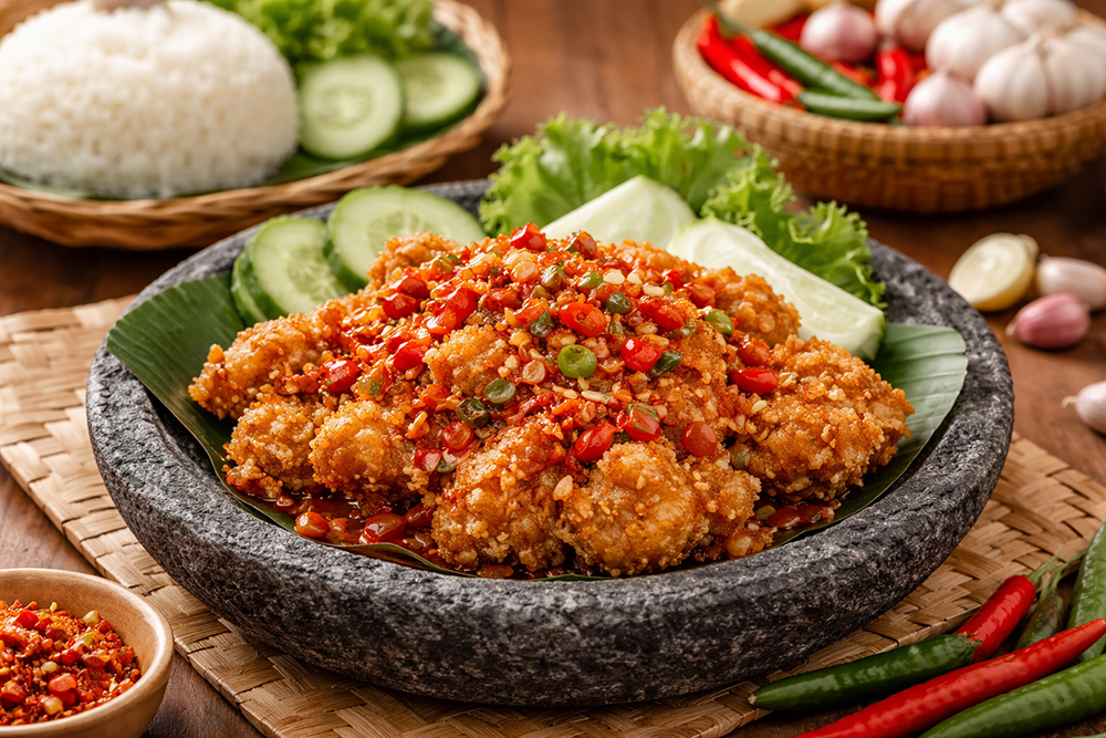 Resep ayam geprek crispy cocok untuk menu buka puasa. Simak bahan, cara membuat sambal pedas gurih, dan tips supaya ayam tetap renyah.