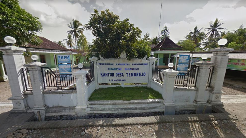 Kantor Desa Temurejo, Bangorejo, Banyuwangi. Desa ini bakal dipecah menjadi 2. Yakni Desa Temurejo dan Desa Temumulyo.