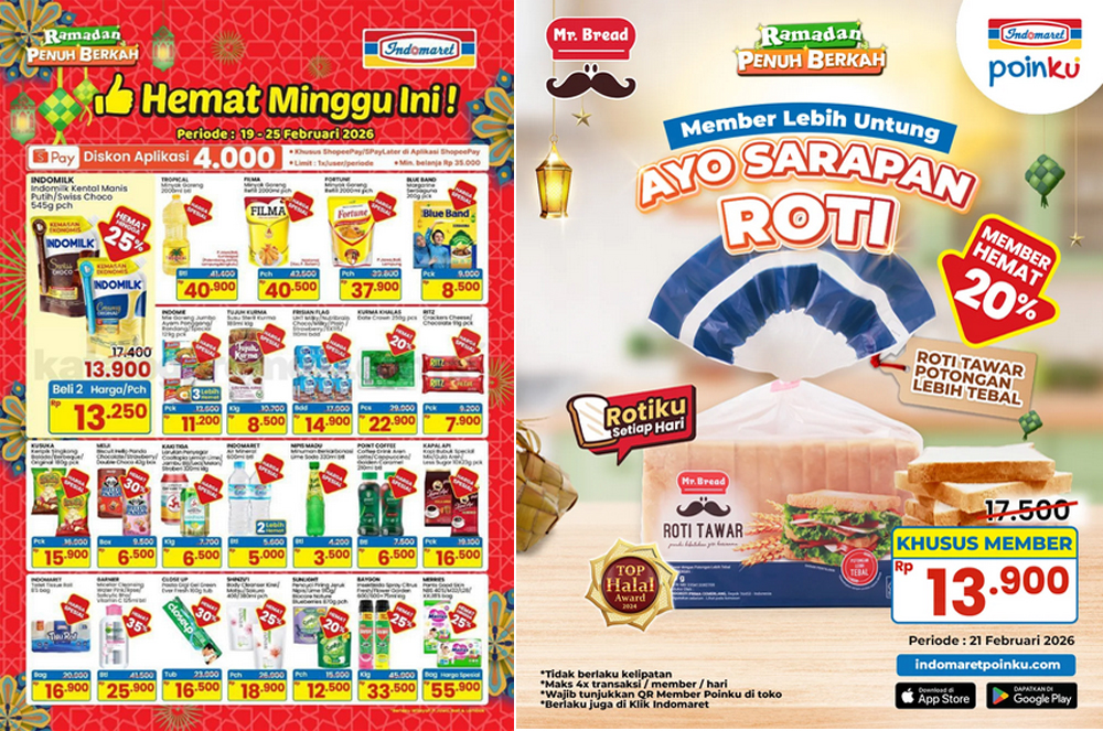 Ilustrasi promo Indomaret hari ini 25 Februari 2026.