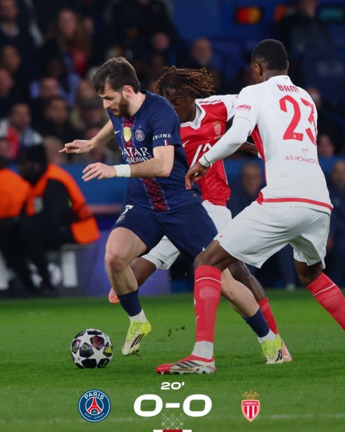LOLOS: PSG menyudahi perlawanan AS Monaco di playoff Liga Champions