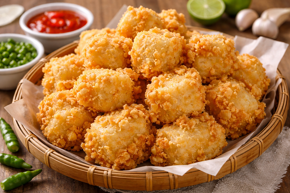 Resep tahu crispy renyah cocok untuk buka puasa Ramadan. Camilan gurih tinggi protein nabati, mudah dibuat dengan bahan sederhana.