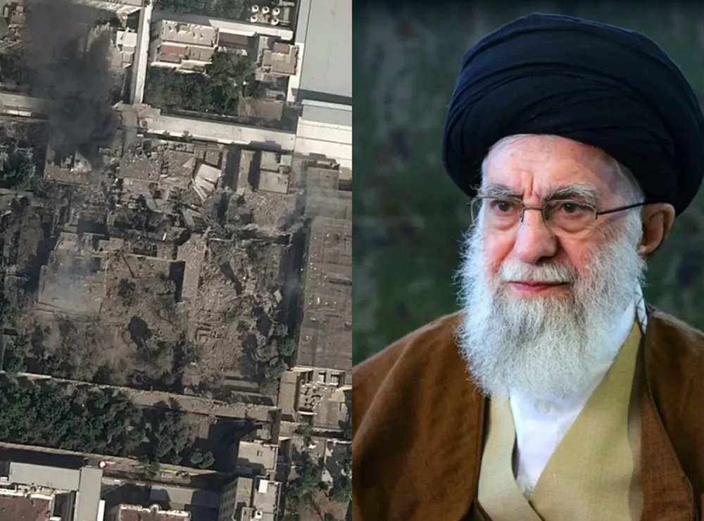 Rumah Ayatollah Khamenei yang terpantau dari citra satelit usai dibombardir oleh AS dan Israel.