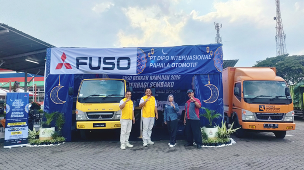 Mitsubishi Fuso siaga 24 jam Lebaran 2026. Nikmati diskon jasa 10% dan suku cadang 20 persen lewat program Fuso Berkah Ramadan.