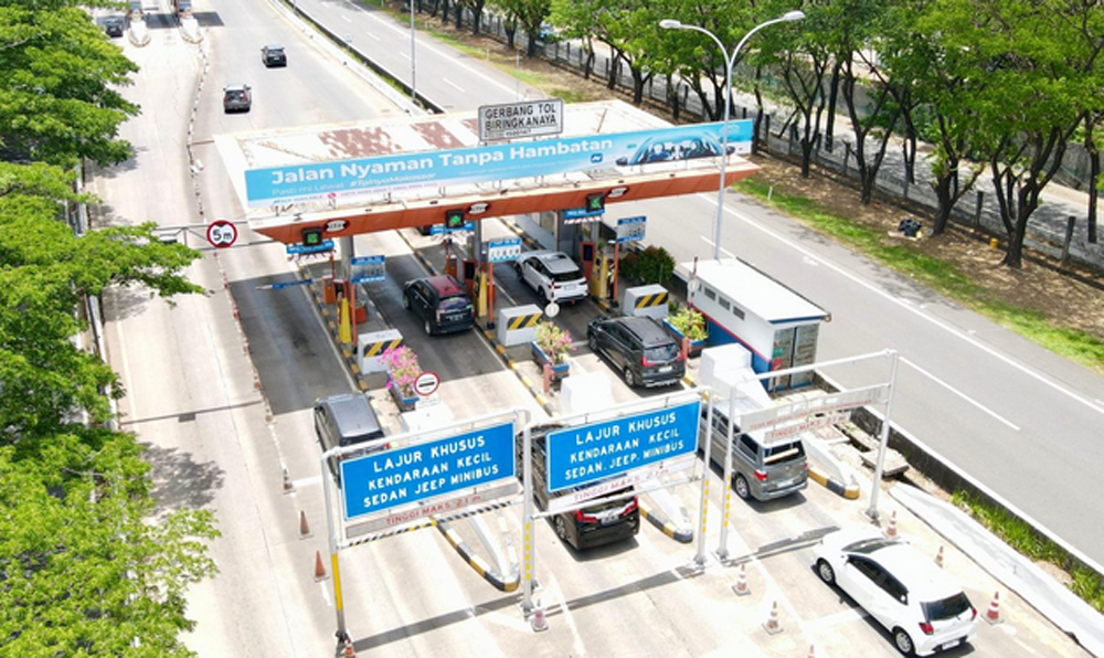 AKSES CEPAT. Pengelola tol Makassar mulai mengantisipasi lonjakan pengguna menjelang musim mudik dan balik Lebaran 2026.
