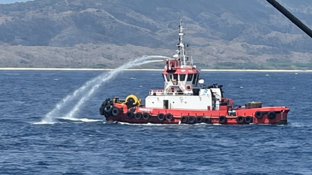 SIAGA CUACA BURUK: Kapal tugboat akan diperbantukan untuk mengantisipasi kondisi cuaca di perairan Selat Bali.