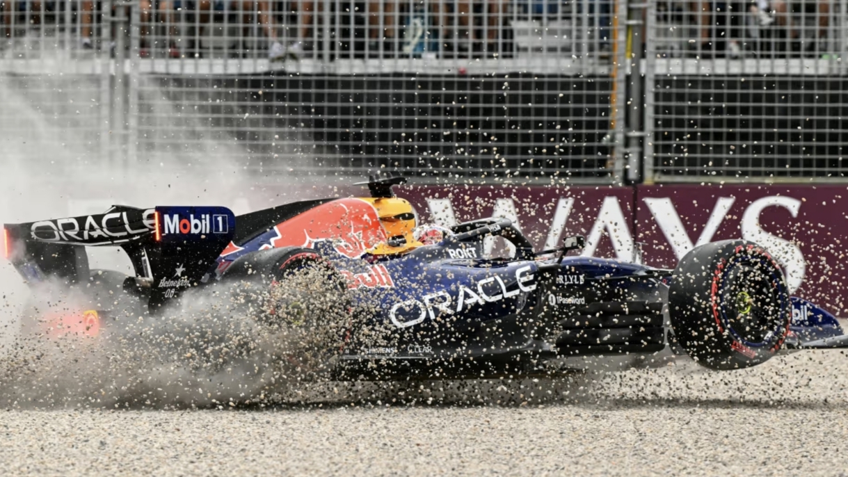 Max Verstappen crash di Q1 F1 GP Australia akibat poros belakang terkunci mendadak, Sabtu (7/3/2026).