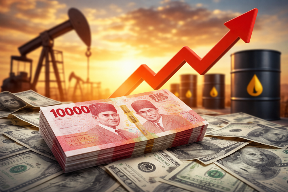 Rupiah melemah ke Rp17.001 per dolar AS dipicu lonjakan harga minyak dunia di atas US$100 dan meningkatnya sentimen risk off di pasar global.