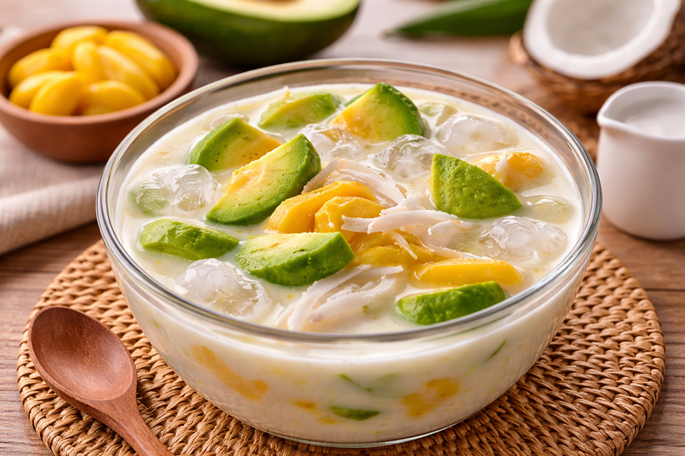 Resep es teler creamy kuah kental cocok untuk menu buka puasa Ramadan. Takjil segar dengan alpukat, nangka, dan kelapa muda yang mudah dibuat.