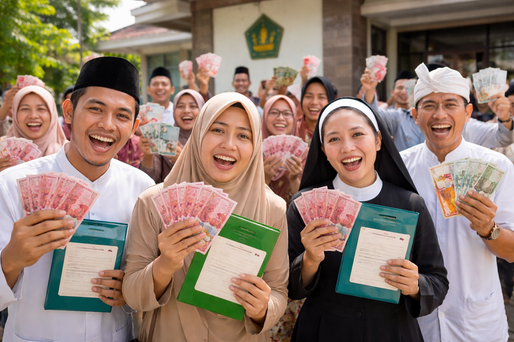 Kemenag mulai mencairkan TPG 2026 bagi guru agama di sekolah. Sebanyak 209 ribu guru PAI termasuk lulusan PPG 2025 menerima tunjangan profesi.