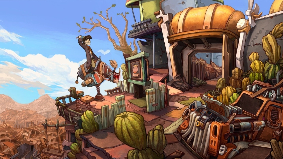 Gim petualangan komedi Deponia gratis di Steam hingga 17 Maret 2026.