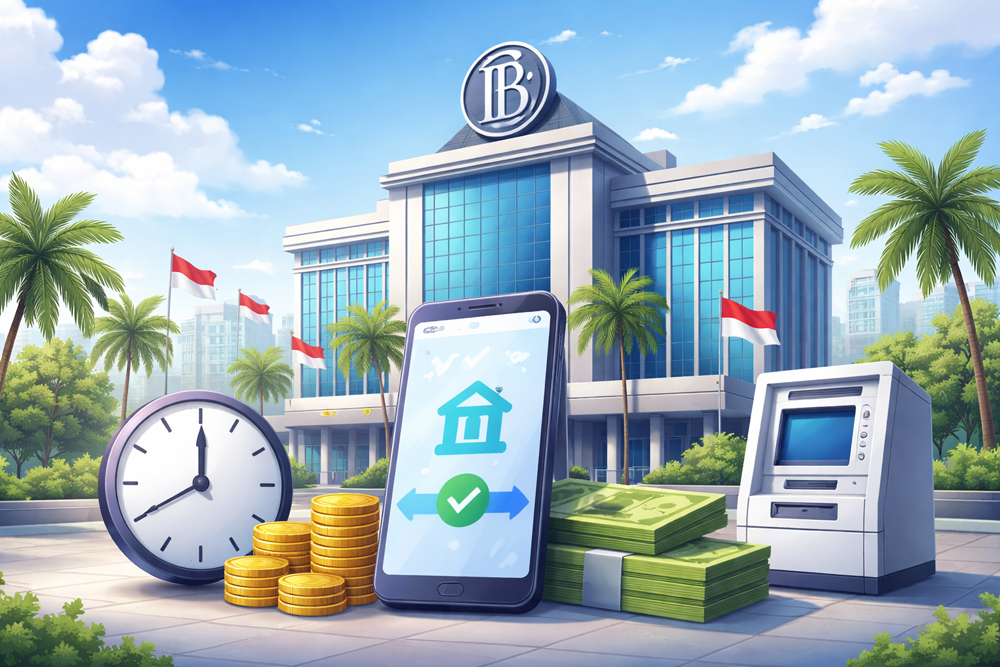 Bank Indonesia atur operasional Lebaran 2026. BI-FAST tetap beroperasi, sementara BI-RTGS, SKNBI, layanan kas, dan operasi moneter libur 18&ndash;24 Maret.