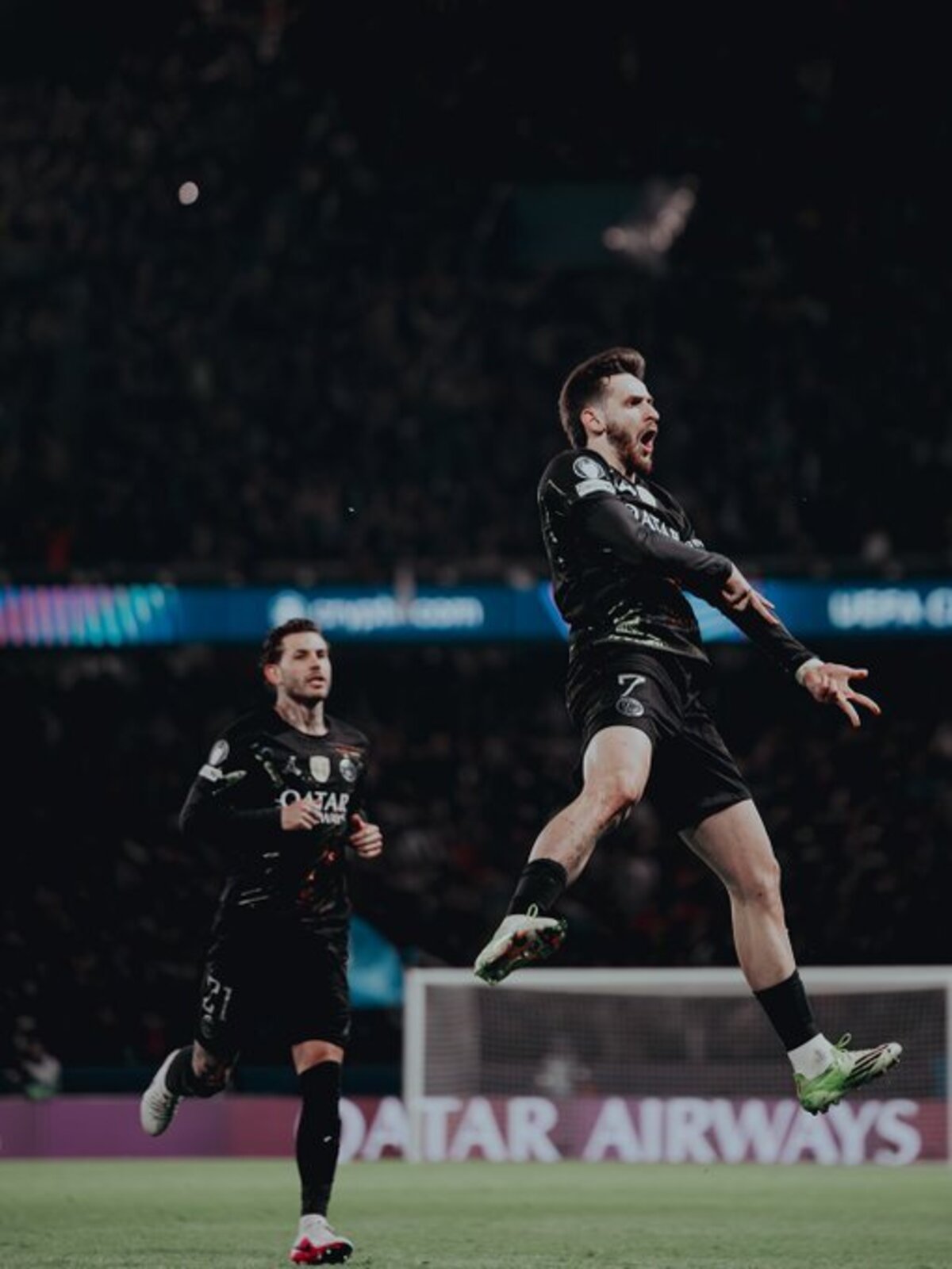 MENANG: PSG sukses menang atas Chelsea di leg pertama Liga Champions