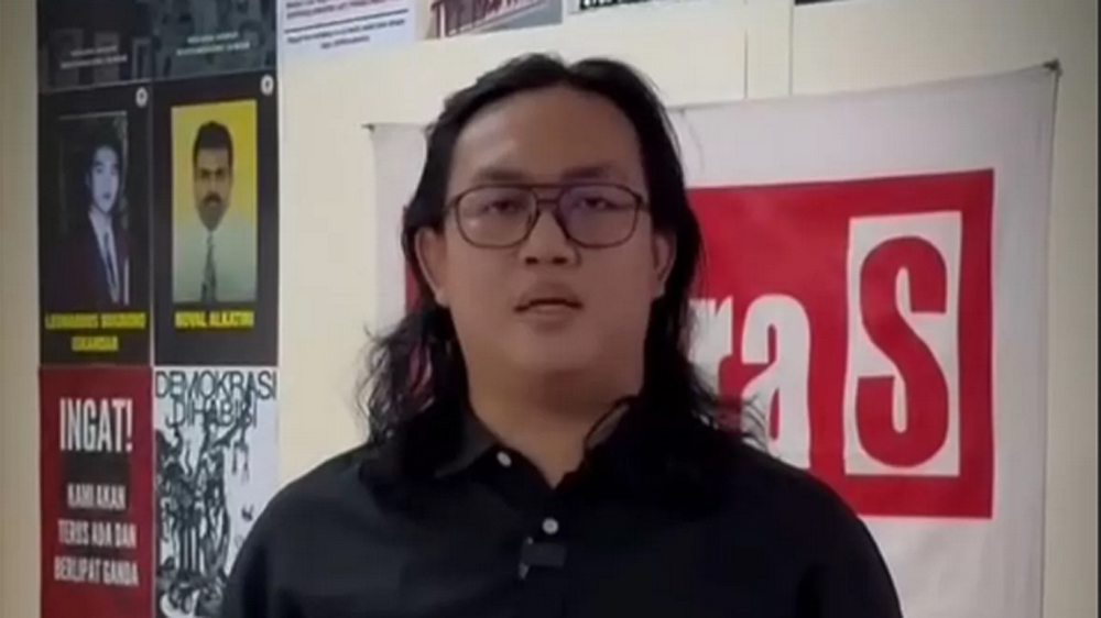 Wakil Koordinator Bidang Eksternal Badan Pekerja KontraS, Andrie Yunus, sebelum jadi korban penyiraman air keras oleh orang tak dikenal.