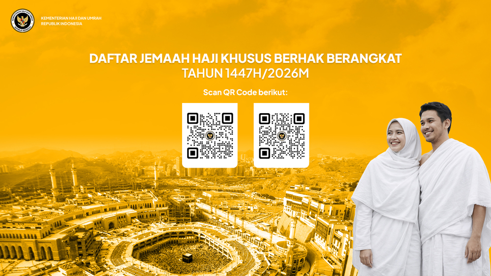 Kemenhaj RI umumkan daftar jemaah haji khusus berhak berangkat 2026. Jemaah diminta segera melengkapi dokumen istithaah, BPJS, dan paspor.