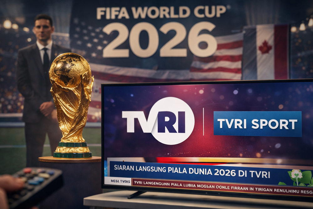 TVRI menyiarkan seluruh pertandingan Piala Dunia 2026 gratis. Simak cara menonton melalui TV digital dan Set Top Box agar tidak ketinggalan laga.